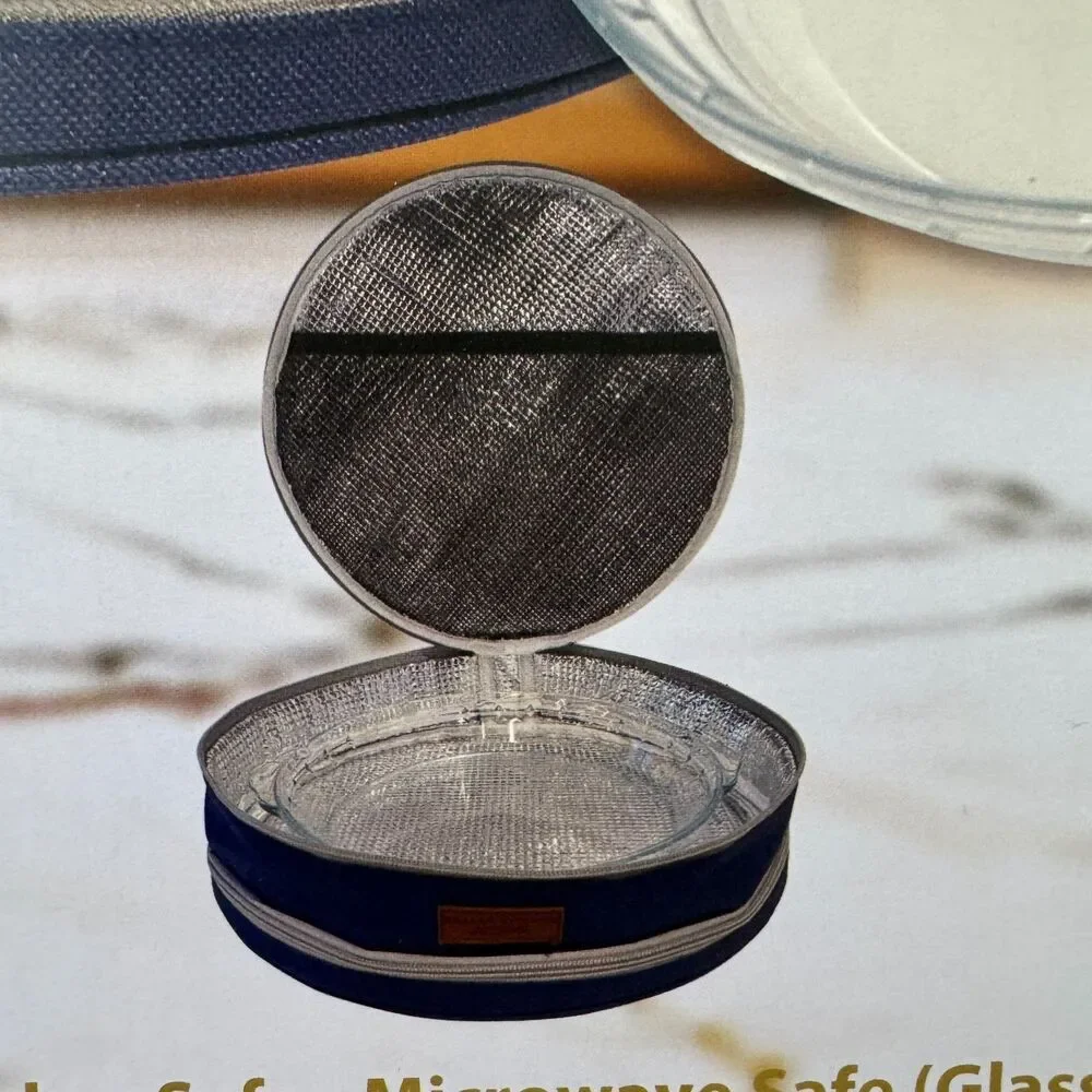 Chalet Kitchen Glass Pie Dish With Carry Bag 
